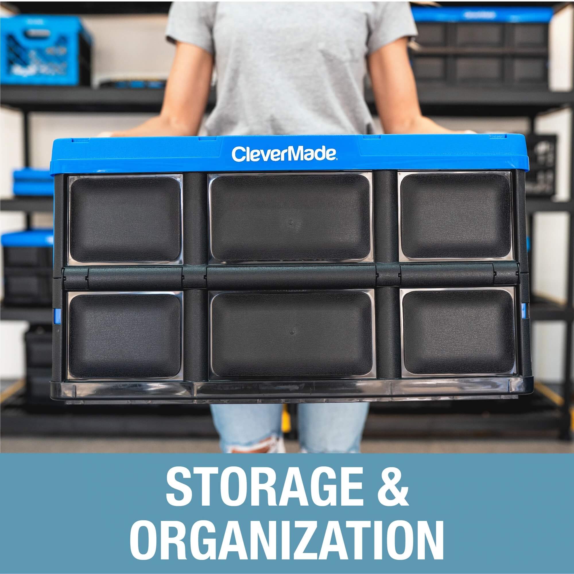 Collapsible Storage Bin | 46L | 3-Pack