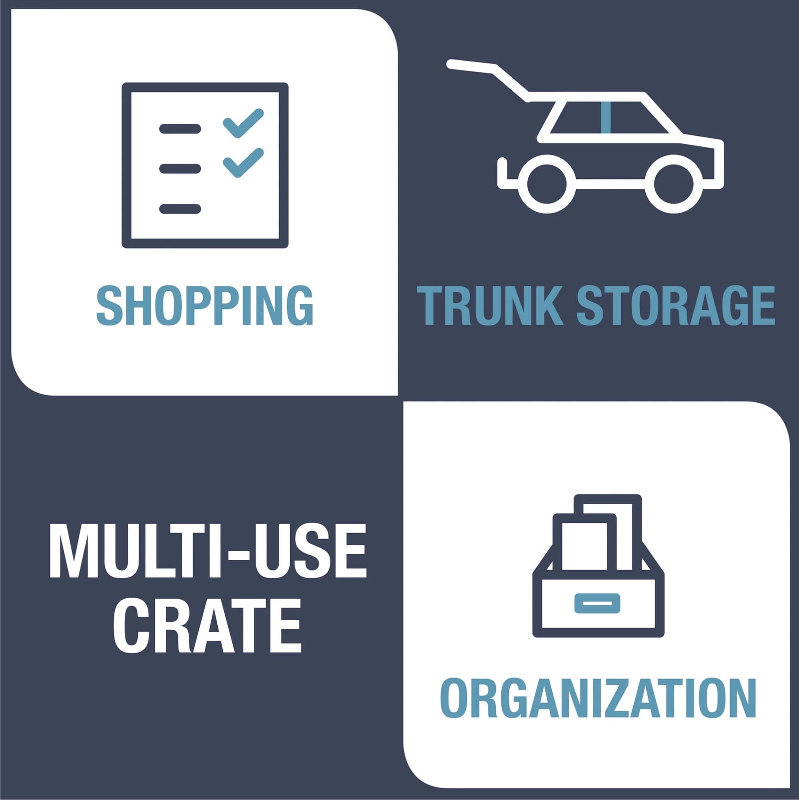 Collapsible Storage Bin | 46L | 3-Pack