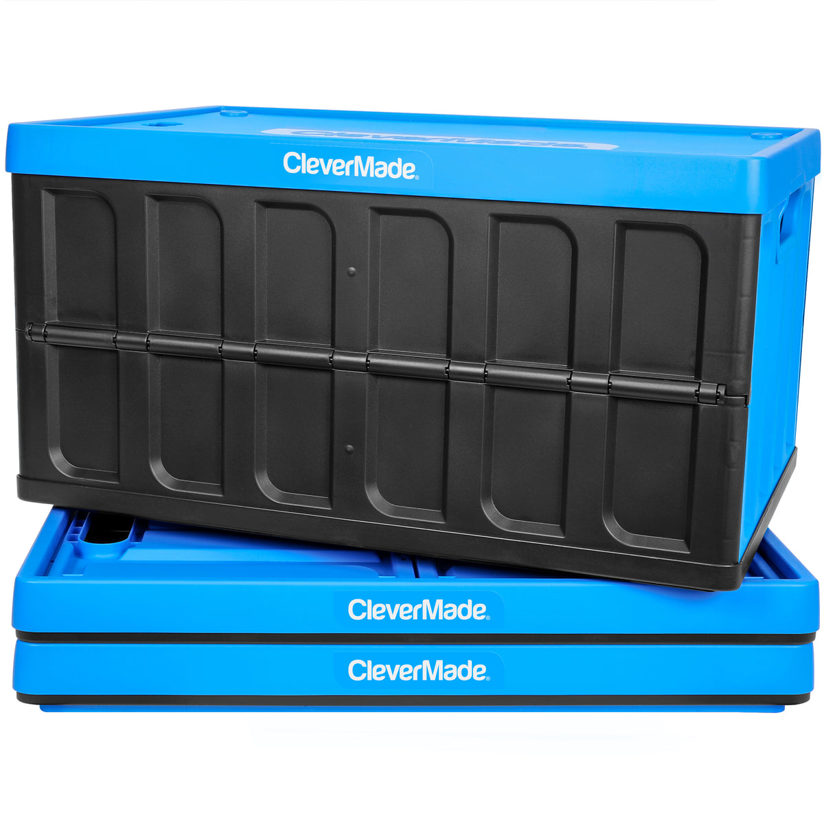 Collapsible Storage Bin with Lid | 46L | 3-Pack