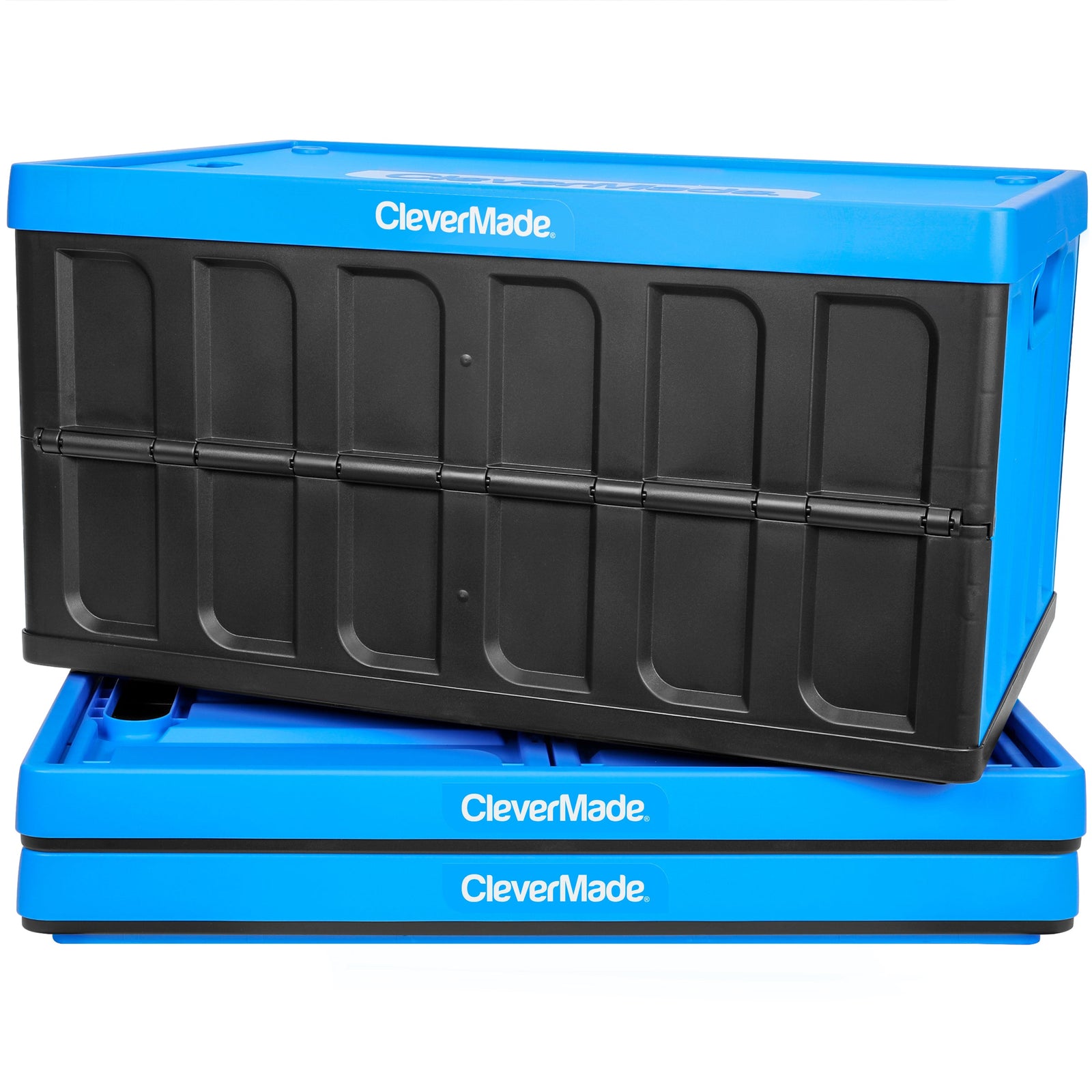 Collapsible Storage Bin with Lid | 62L | 3-Pack