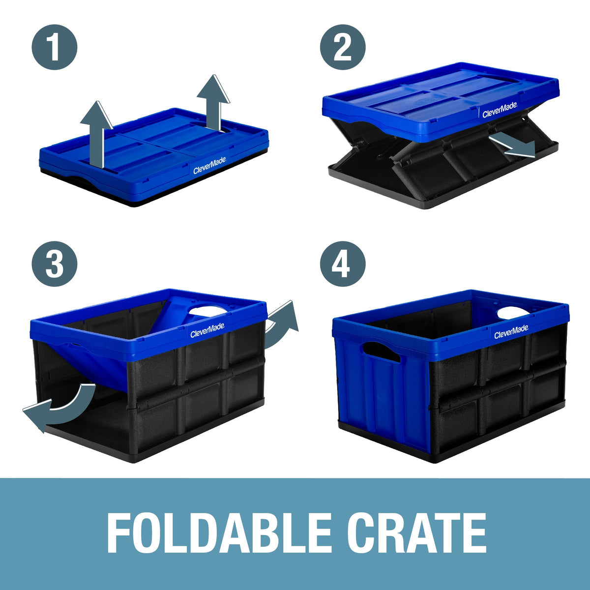 Collapsible Storage Bin | 62L | 3-Pack