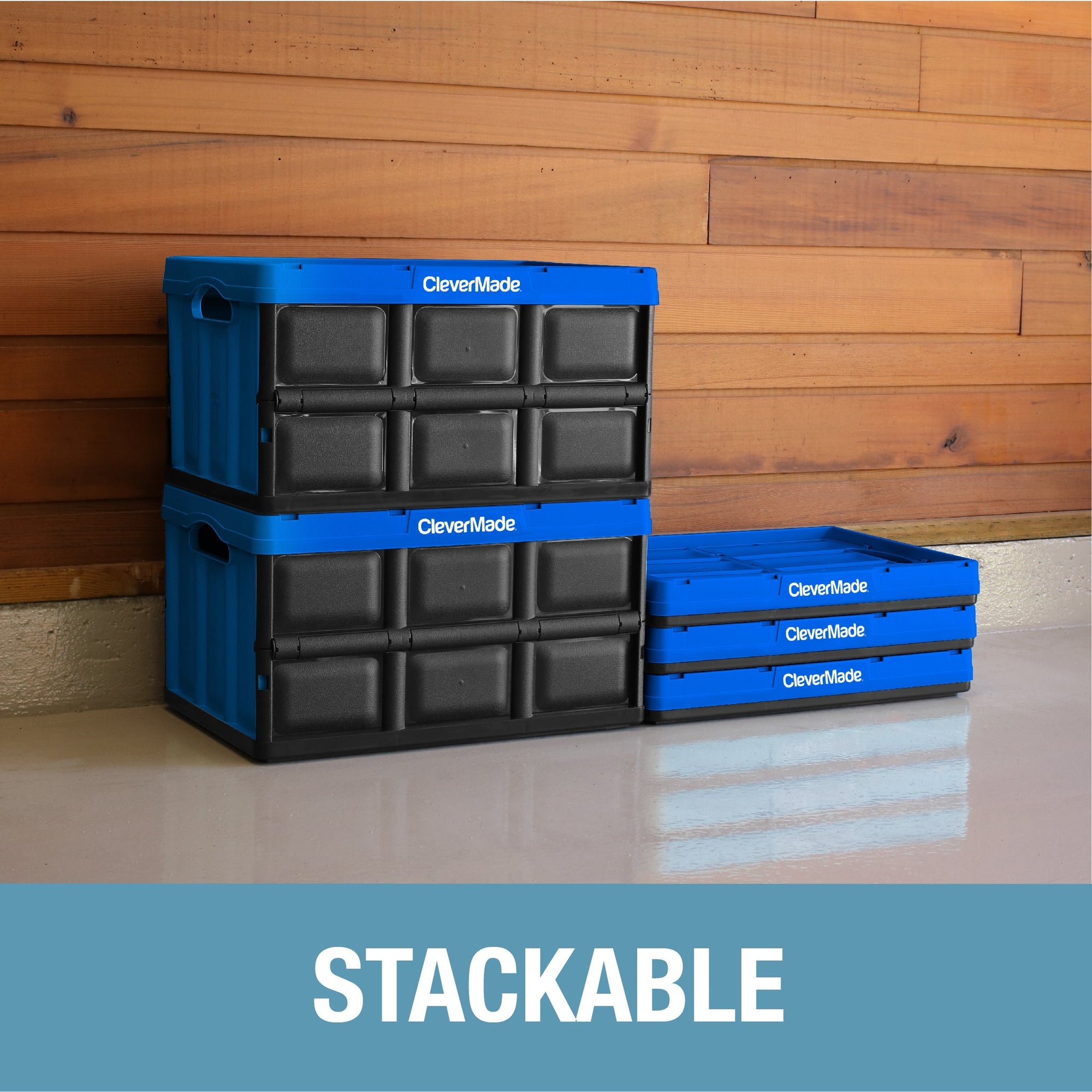 Collapsible Storage Bin | 46L | 3-Pack